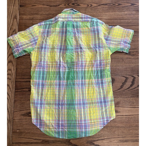 Lot Of 2 Ralph Lauren Men's Medium‎ Classic Fit Plaid Short Sleeve Button Shirts - Picture 3 of 9